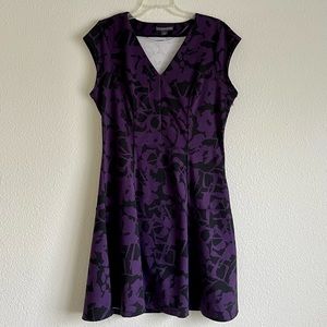 Covington purple and black dress size large